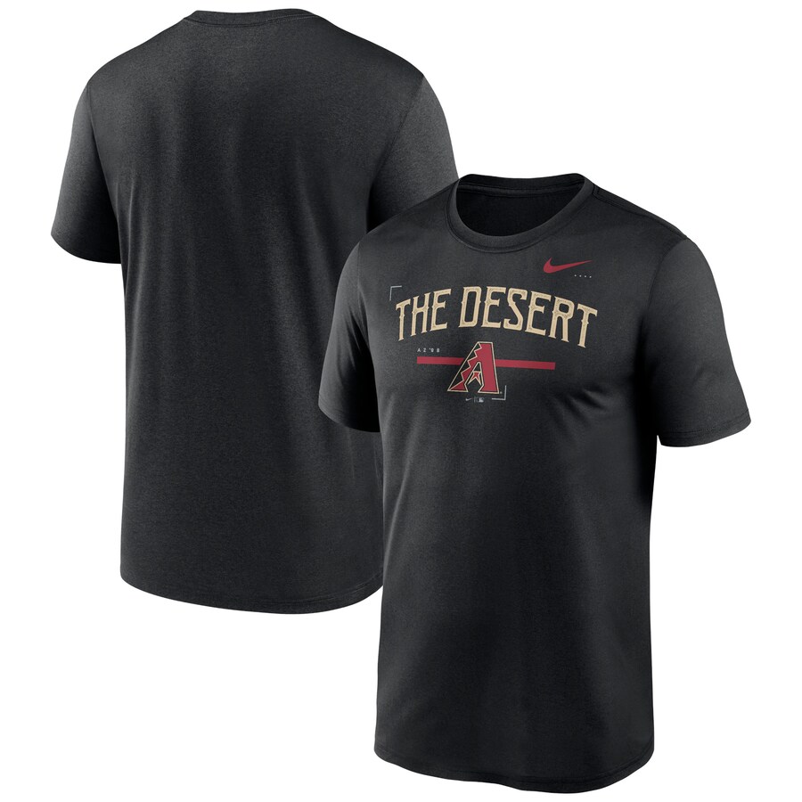 Camiseta negra con leyenda local de los Arizona Diamondbacks de Nike para hombre