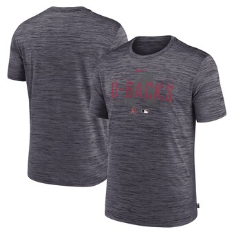 Men's Arizona Diamondbacks Nike Heather Charcoal Authentic Collection Velocity Performance Practice T-Shirt