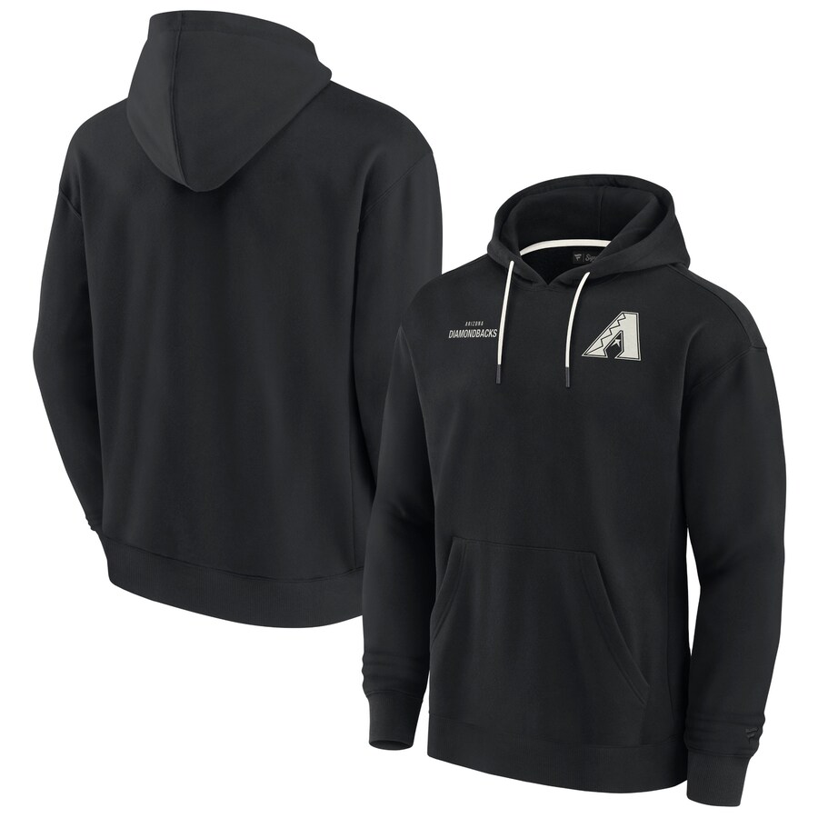 Unisex Fanatics Black Arizona Diamondbacks Elements Super Soft Fleece Pullover Hoodie