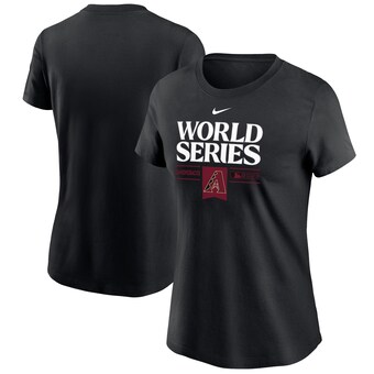 Women's Arizona Diamondbacks  Nike Black 2023 World Series Authentic Collection T-Shirt