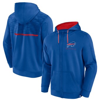 Men's Buffalo Bills  Fanatics Royal Defender Evo Full-Zip Hoodie