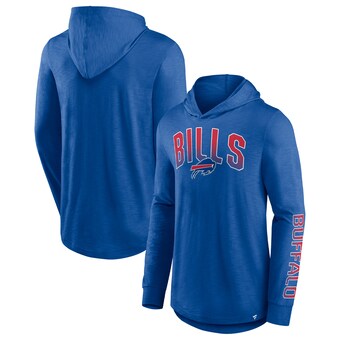 Men's Buffalo Bills Fanatics Royal Front Runner Long Sleeve Hooded T-Shirt