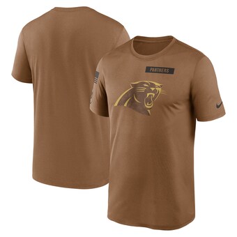 Men's Carolina Panthers  Nike Brown 2023 Salute To Service Legend Performance T-Shirt