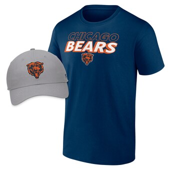 Men's Chicago Bears Fanatics Take Action T-Shirt & Adjustable Hat Combo Pack