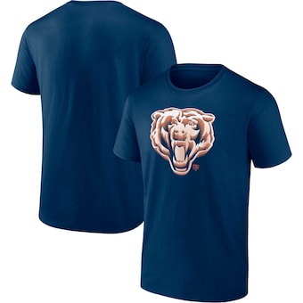 Men's Chicago Bears Fanatics Navy Chrome Dimension T-Shirt