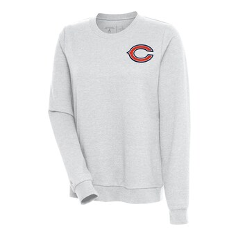 Women's Chicago Bears Antigua Heather Gray Logo Action Sweatshirt