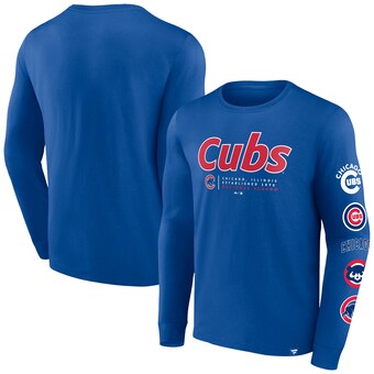 Camiseta de manga larga Fundamental Fanatics de los Chicago Cubs - Hombres