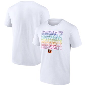 Men's Cincinnati Bengals Fanatics White City Pride T-Shirt