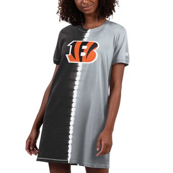 Women's Cincinnati Bengals Starter Black Ace Tie-Dye T-Shirt Dress