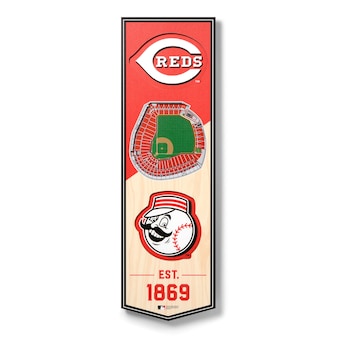 Cincinnati Reds 6'' x 19'' 3D StadiumView Banner