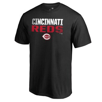 Men's Cincinnati Reds Black Fade Out T-Shirt