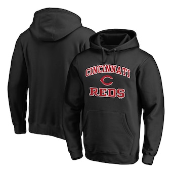 Men's Cincinnati Reds Black Heart & Soul Pullover Hoodie