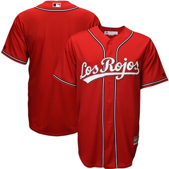 Men's Cincinnati Reds Majestic Scarlet Alternate Los Rojos Cool Base Jersey