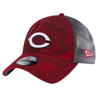 Men's Cincinnati Reds New Era Red Team Slick Trucker 9TWENTY Adjustable Hat