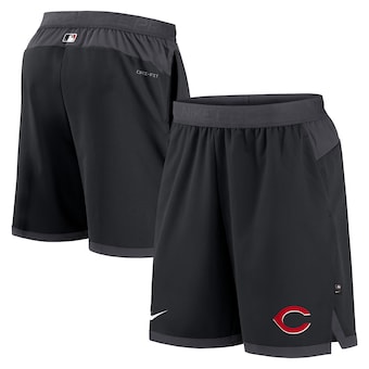 Men's Cincinnati Reds Nike Black Authentic Collection Flex Vent Performance Shorts