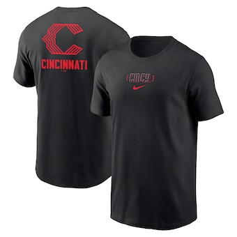 Men's Cincinnati Reds Nike Black City Connect 2-Hit T-Shirt