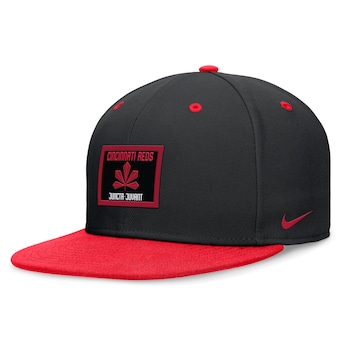 Men's Cincinnati Reds Nike Black/Red City Connect True Fitted Hat