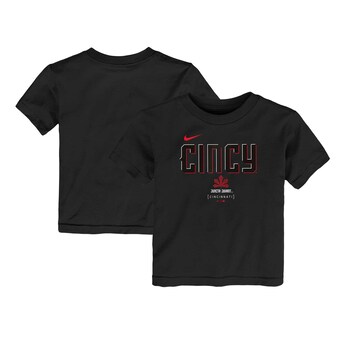 Toddler Cincinnati Reds Nike Black City Connect Large Logo T-Shirt