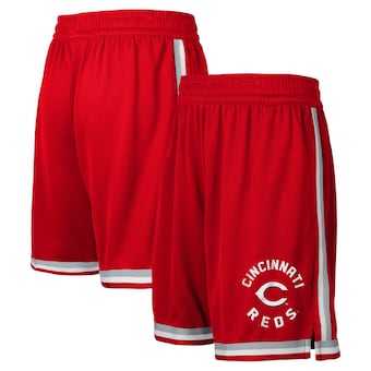 Youth Cincinnati Reds Fanatics Red Hit Home Mesh Shorts