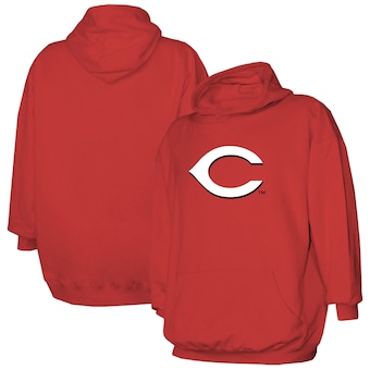 Youth Cincinnati Reds  Stitches Red Fleece Pullover Hoodie