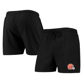 Men's Cleveland Browns FOCO Black Magic Print Palm Traditional Swim Shorts