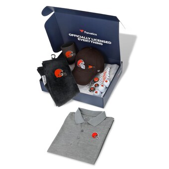 WinCraft Cleveland Browns Fanatics Pack Golf Themed Gift Box - $155+ Value