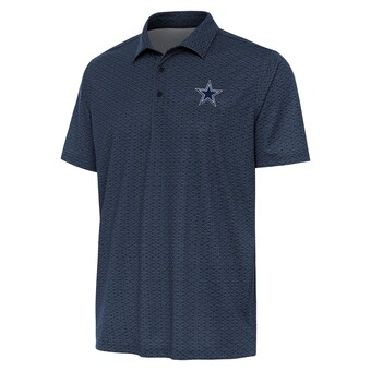 Men's Antigua  Navy Dallas Cowboys Relic Polo