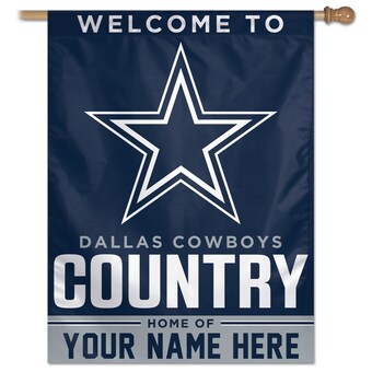 WinCraft Dallas Cowboys Personalized 27'' x 37'' Single-Sided Vertical Banner