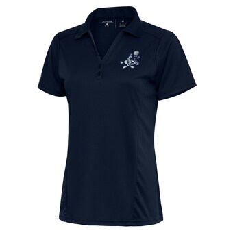 Women's Antigua Navy Dallas Cowboys Throwback Logo Tribute Polo