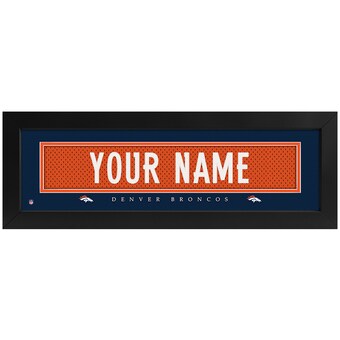 Denver Broncos Imperial 8" x 24" Custom Print Name Plate