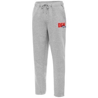 Men's Denver Broncos  Antigua Heather Gray Victory Sweatpants