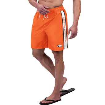 Men's Denver Broncos G-III Sports by Carl Banks Orange Streamline Volley Swim Shorts