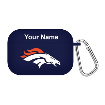 Denver Broncos Navy Personalized AirPods Pro Case Cover