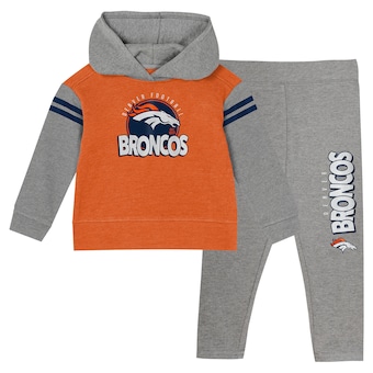 Toddler Denver Broncos Club House Long Sleeve Hoodie Top and Leggings Two-Piece Set