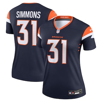 Women's Denver Broncos Justin Simmons Nike Navy Alternate Legend Jersey