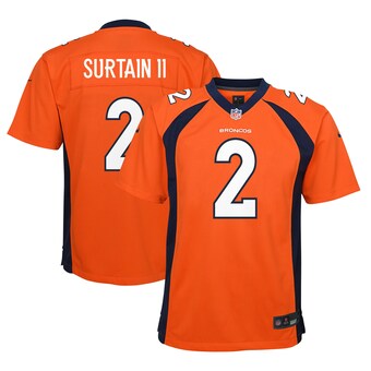 Youth Denver Broncos Patrick Surtain II Nike Orange Game Jersey