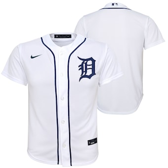 Camiseta oficial de la primera equipación de réplica de Nike de los Detroit Tigers para jóvenes