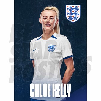 England Chloe Kelly Headshot Home Poster A3