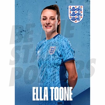 England Ella Toone Headshot Away Poster A3