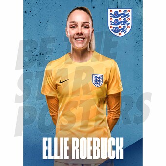 England Ellie Roebuck Headshot Away Poster A3