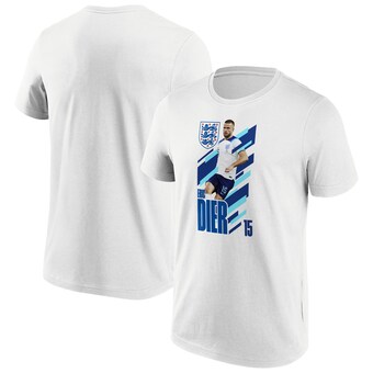 England FA Maddison No 25 Name & Number Graphic T-Shirt - White - Unisex