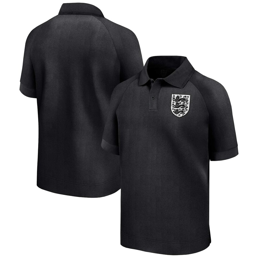 England Heritage Short Sleeve Polo - Black - Mens