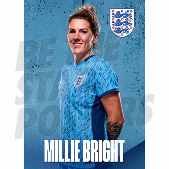 England Millie Bright Headshot Away Poster A3