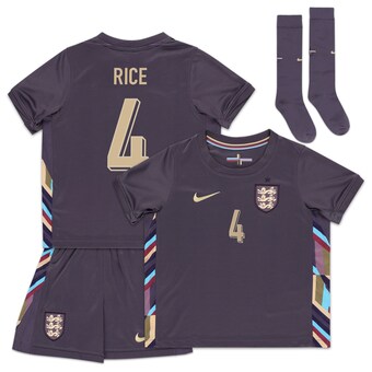 England Nike Away Stadium Mini Kit 2024 - Little Kids with Rice 4 printing