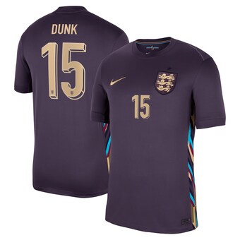 England Nike Away Stadium Shirt 2024 with Dunk 15 printing