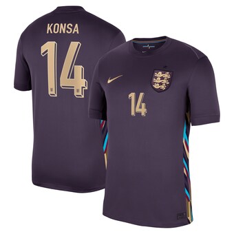 England Nike Away Stadium Shirt 2024 with Konsa 14 printing
