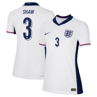 England Nike Dri Fit Adv Home Match Shirt 2024 - Womens with Shaw 3 printing