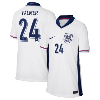 England Nike Home Stadium Shirt 2024 - Kids with Palmer 24 printing