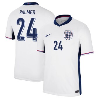 England Nike Home Stadium Shirt 2024 with Palmer 24 printing