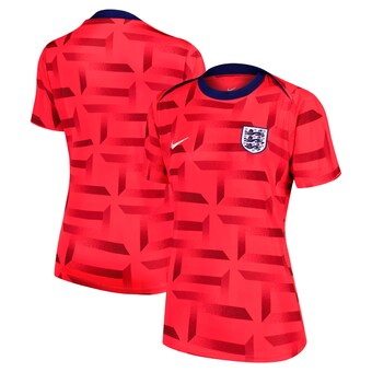 England Nike Pre Match Top - Red - Womens